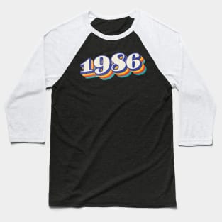 1986 Birthday Year Baseball T-Shirt